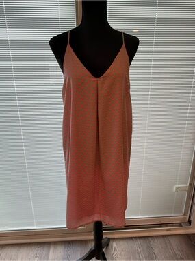 Karlie Pink & Gray Geometric Slip Dress